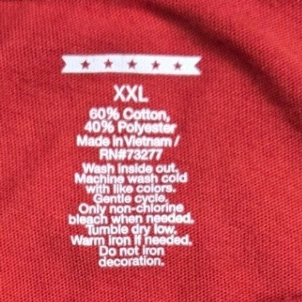 Unbranded Texas City Map Graphic Tee Womens XXL Red Short Sleeve T-Shirt - Picture 4 of 4